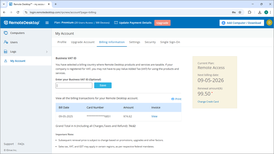 Remote Desktop