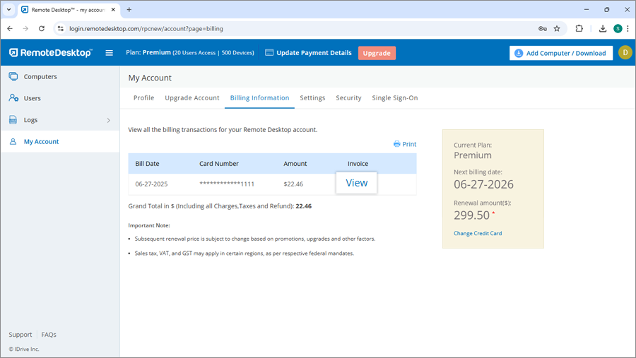 Remote Desktop